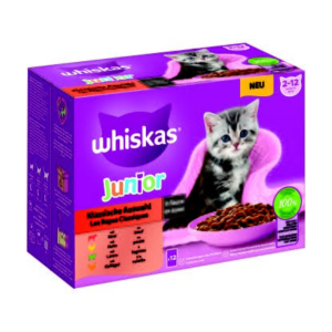 Whiskas Multipack Junior Klassische Auswahl in Sauce 12x85g