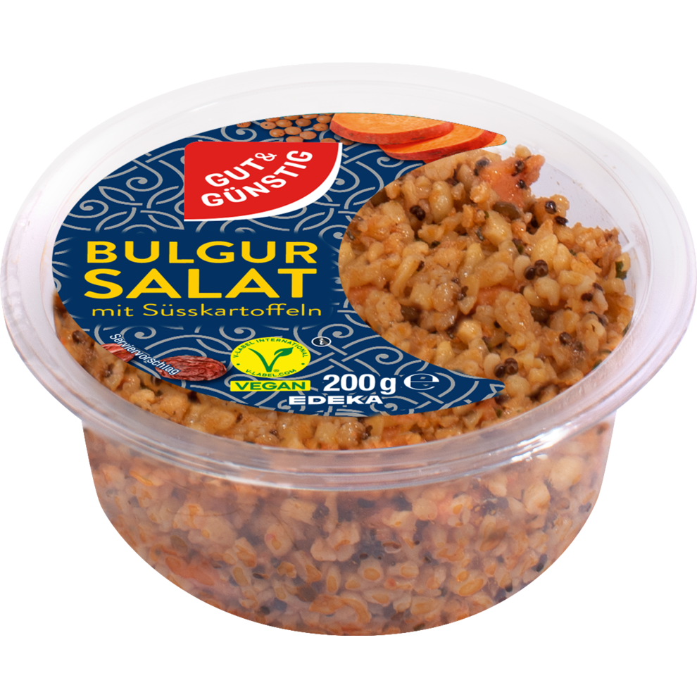 GUT&GÜNSTIG Bulgursalat mit Süßkartoffel und Linsen 200g