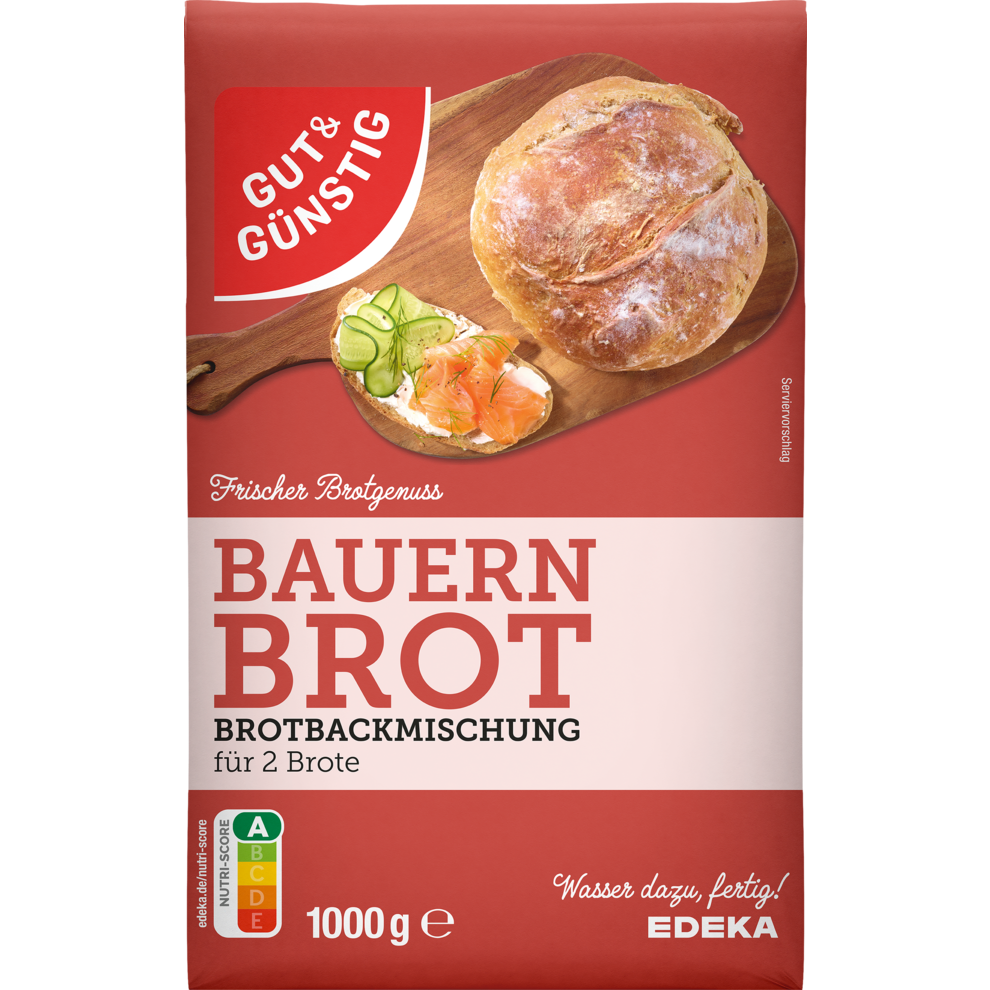GUT&GÜNSTIG Brotbackmischung Bauernbrot 1kg