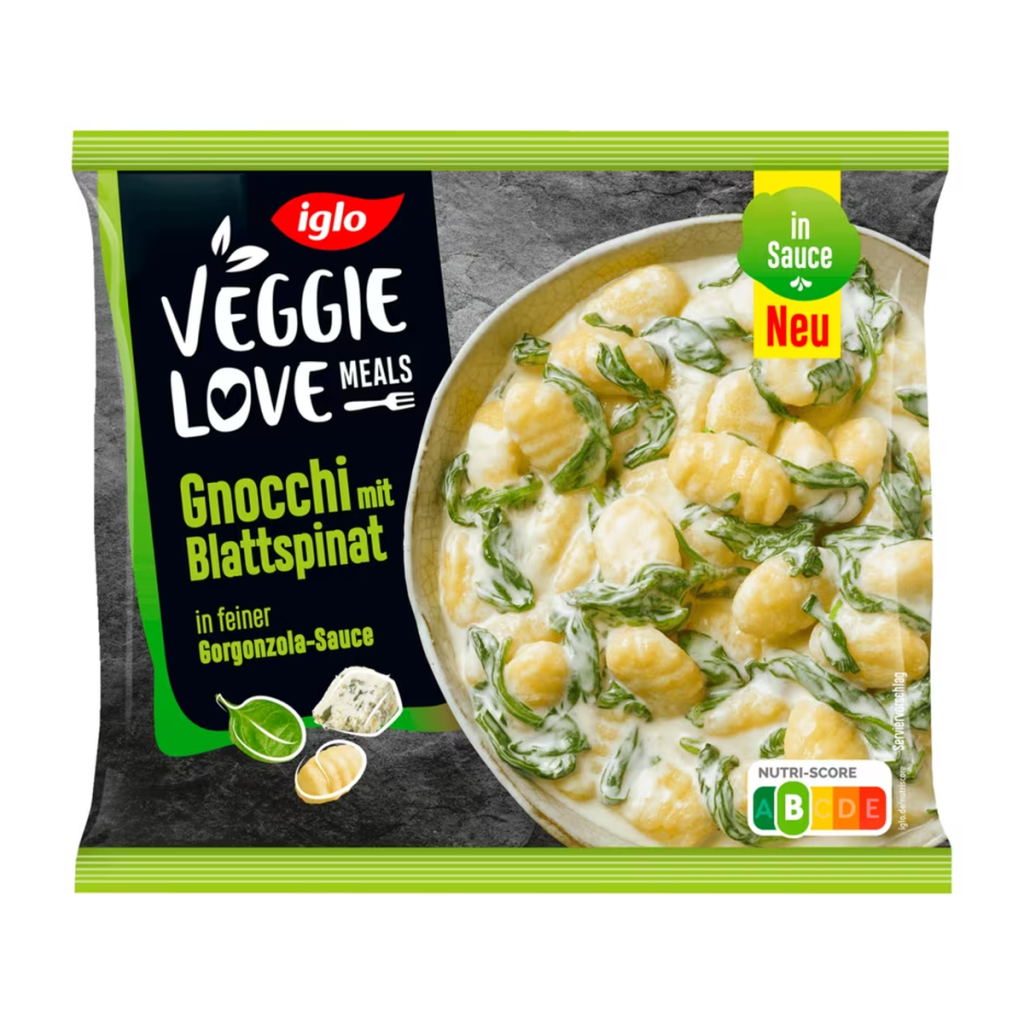 Iglo Gnocchi mit Blattspinat 450g