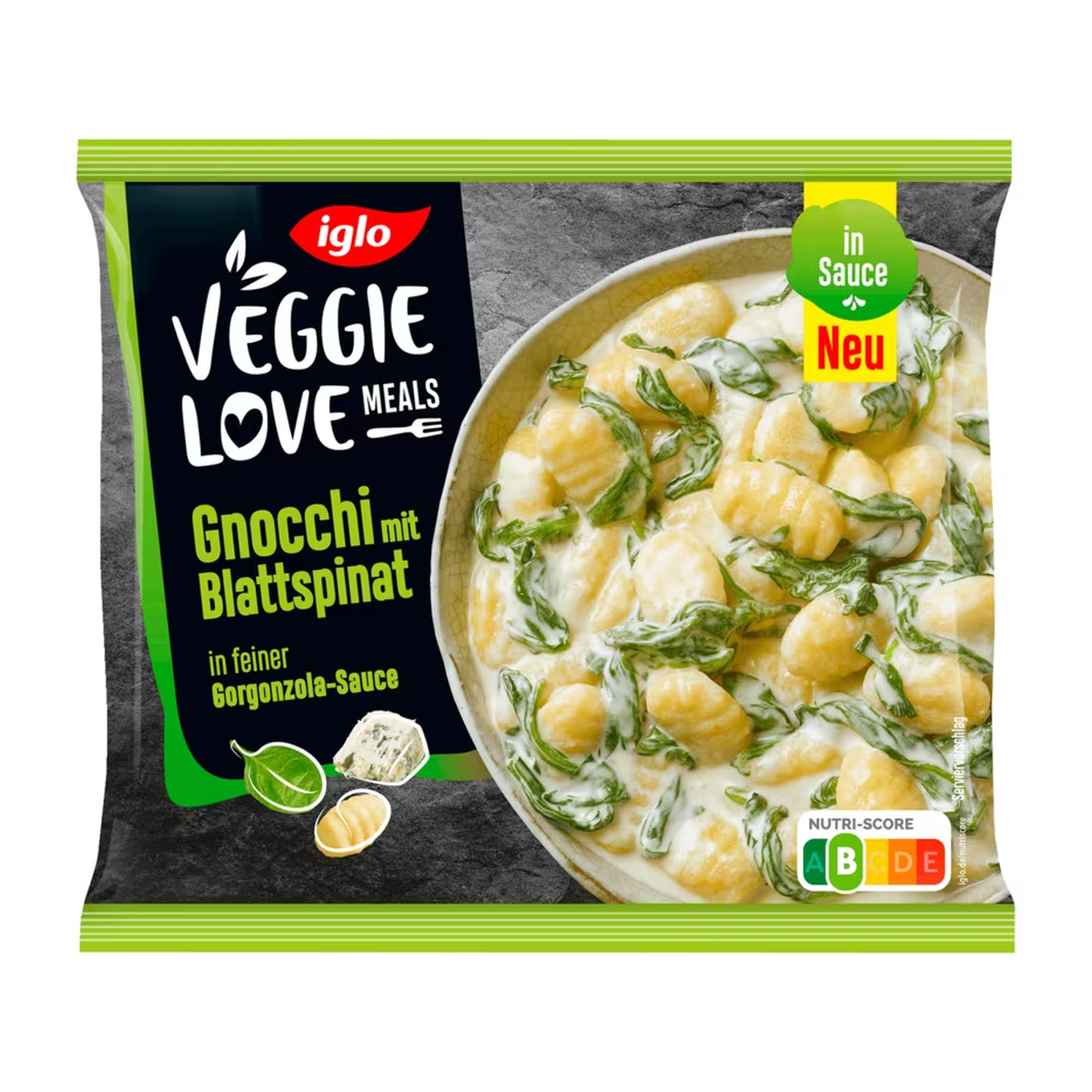Iglo Gnocchi mit Blattspinat 450g