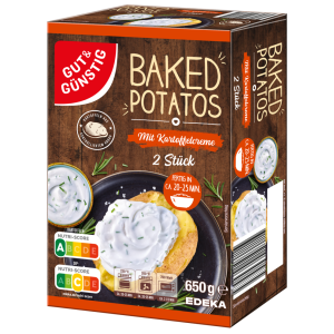 GUT&GÜNSTIG Baked Potatos mit Kartoffelcreme 650g