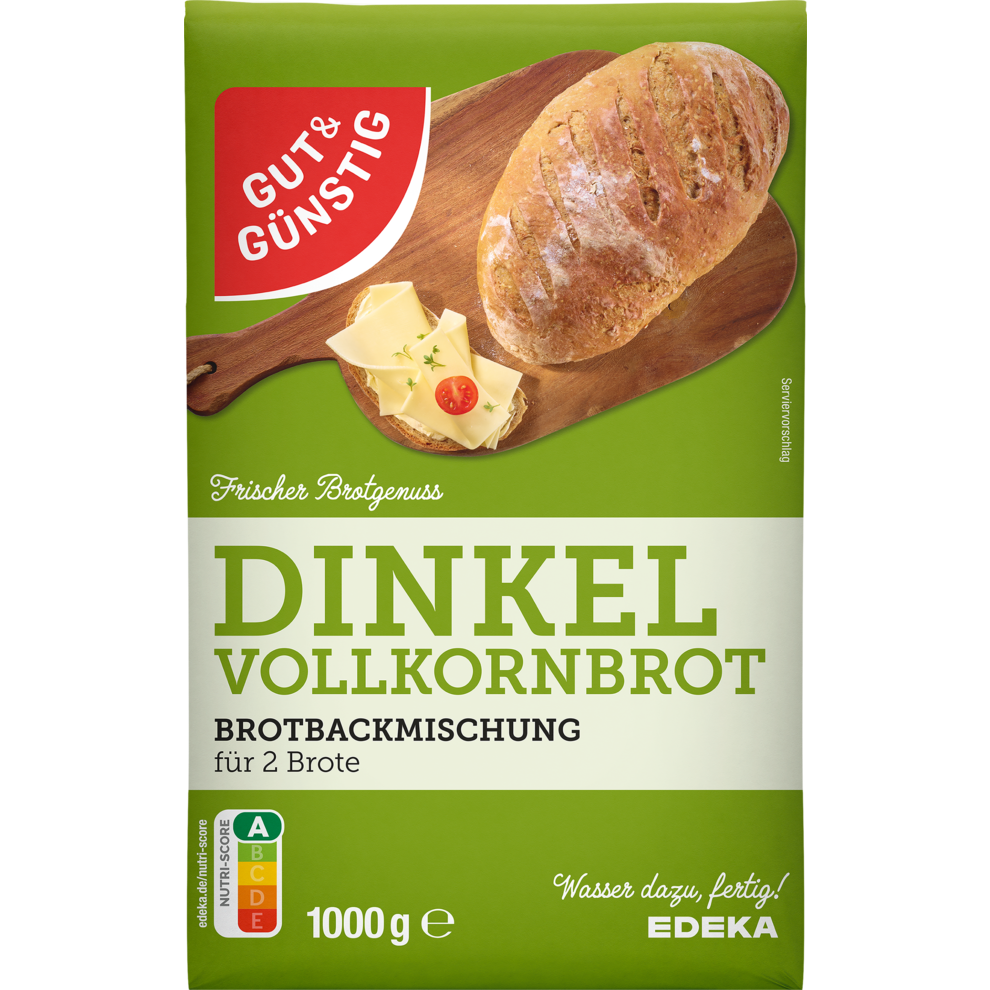 GUT&GÜNSTIG Brotbackmischung Dinkelvollkornbrot 1kg