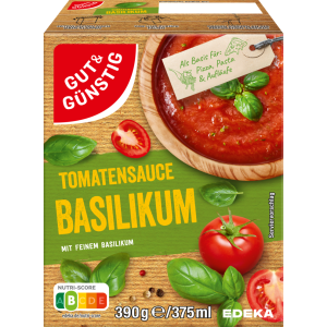 GUT&GÜNSTIG Pasta Sauce Basilikum 390g