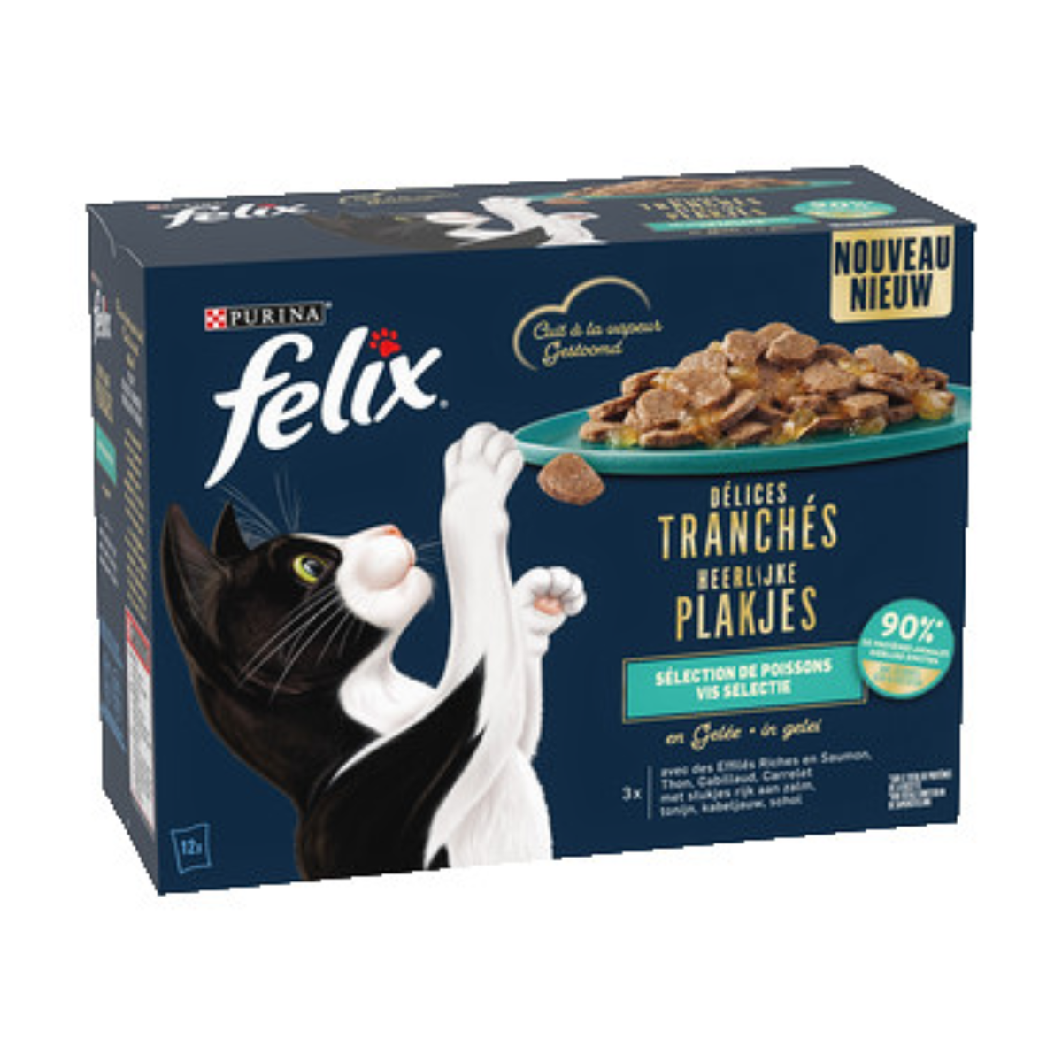 Felix Köstliche Scheibchen Wasser 10x80g