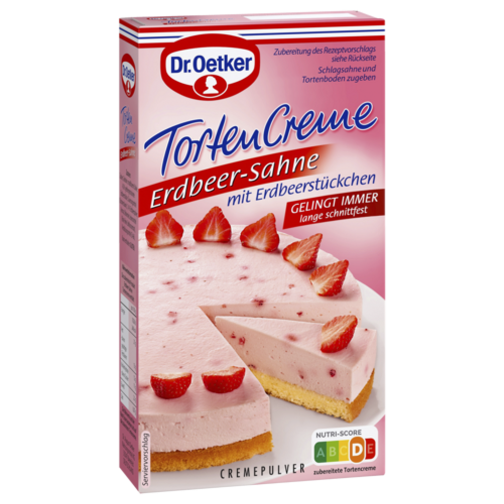 Dr.Oetker Erdbeer-Sahne Tortencreme 100g