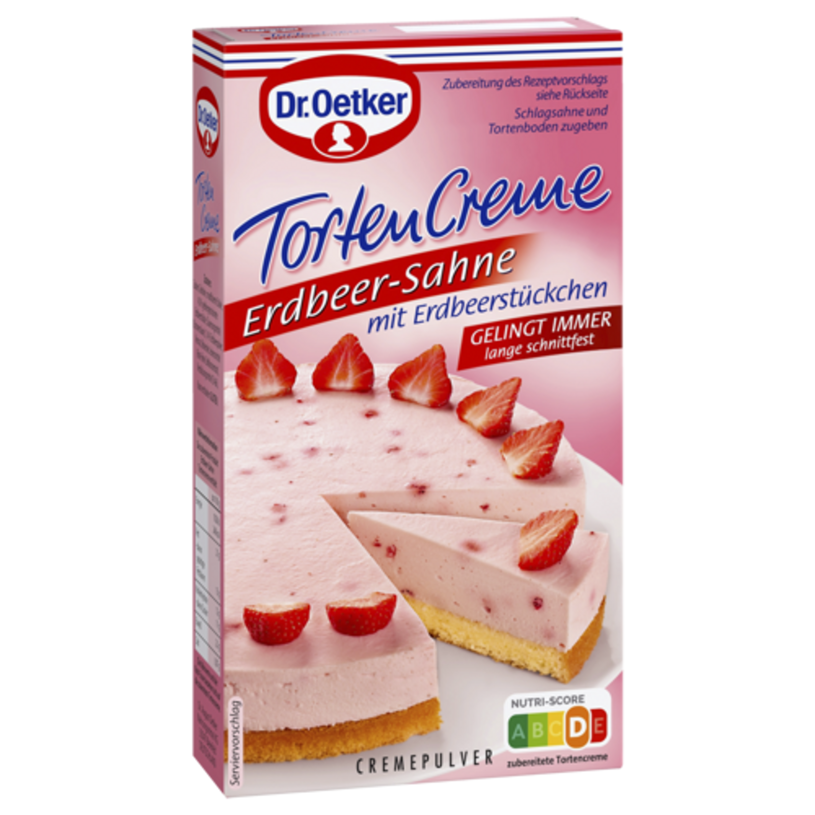 Dr.Oetker Erdbeer-Sahne Tortencreme 100g
