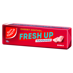 GUT&GÜNSTIG Kaugummi Cherry Menthol Dragee 10ST