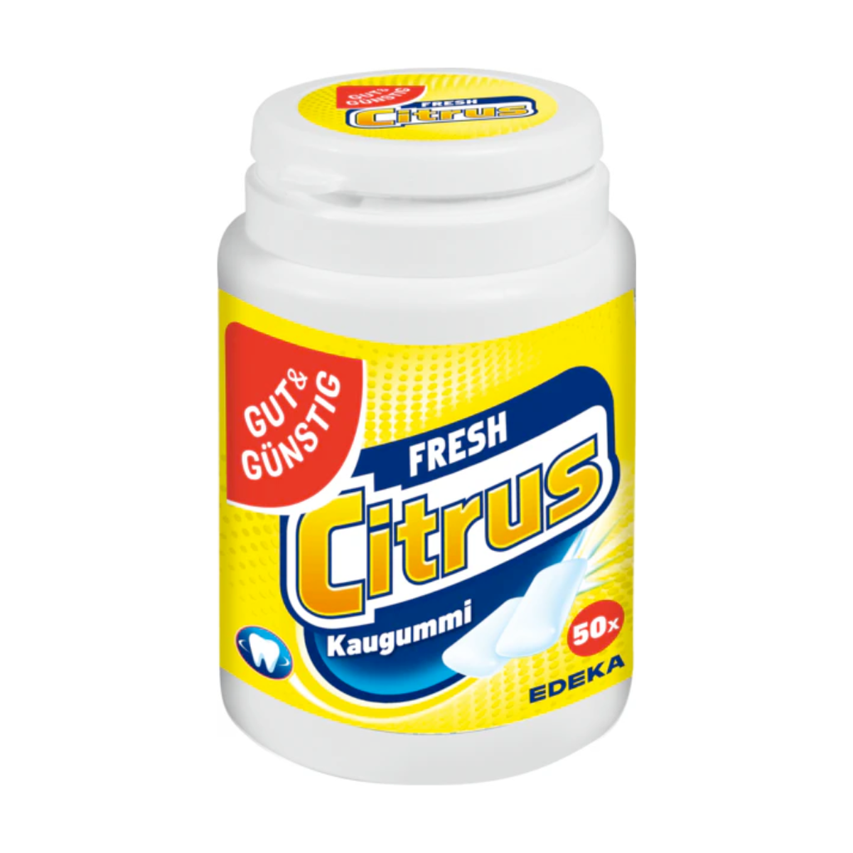 GUT&GÜNSTIG Kaugummi White Citrus Dose 50ST