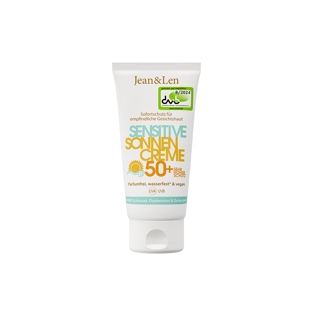 Jean&Len Philosophie Sensitiv Sonnencreme Gesicht LSF 50+ 50ml