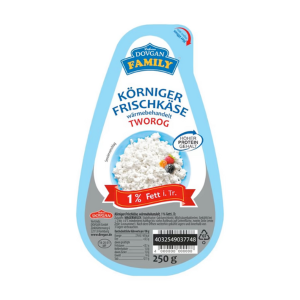 Dovgan Family Körniger Frischkäse 1% Magerstufe 250g