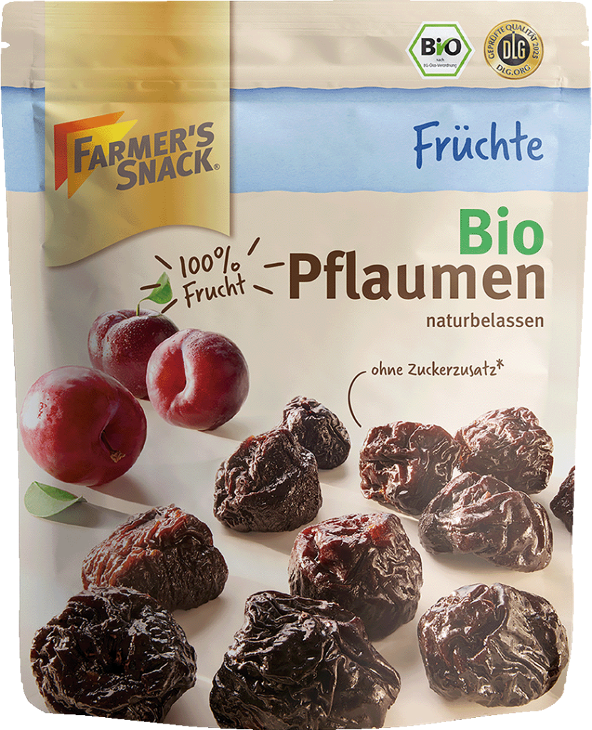 Bio Farmer's Snack Pflaumen getrocknet entsteint 150g