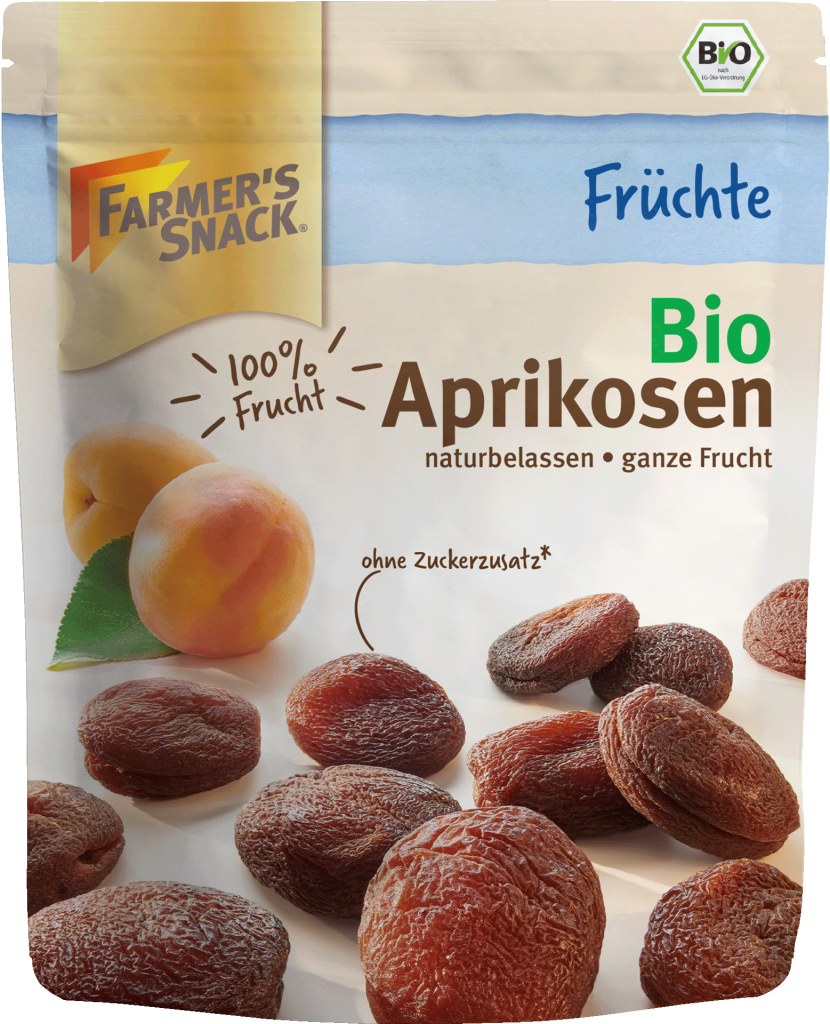 Bio Farmer's Snack Aprikosen getrocknet entsteint 150g