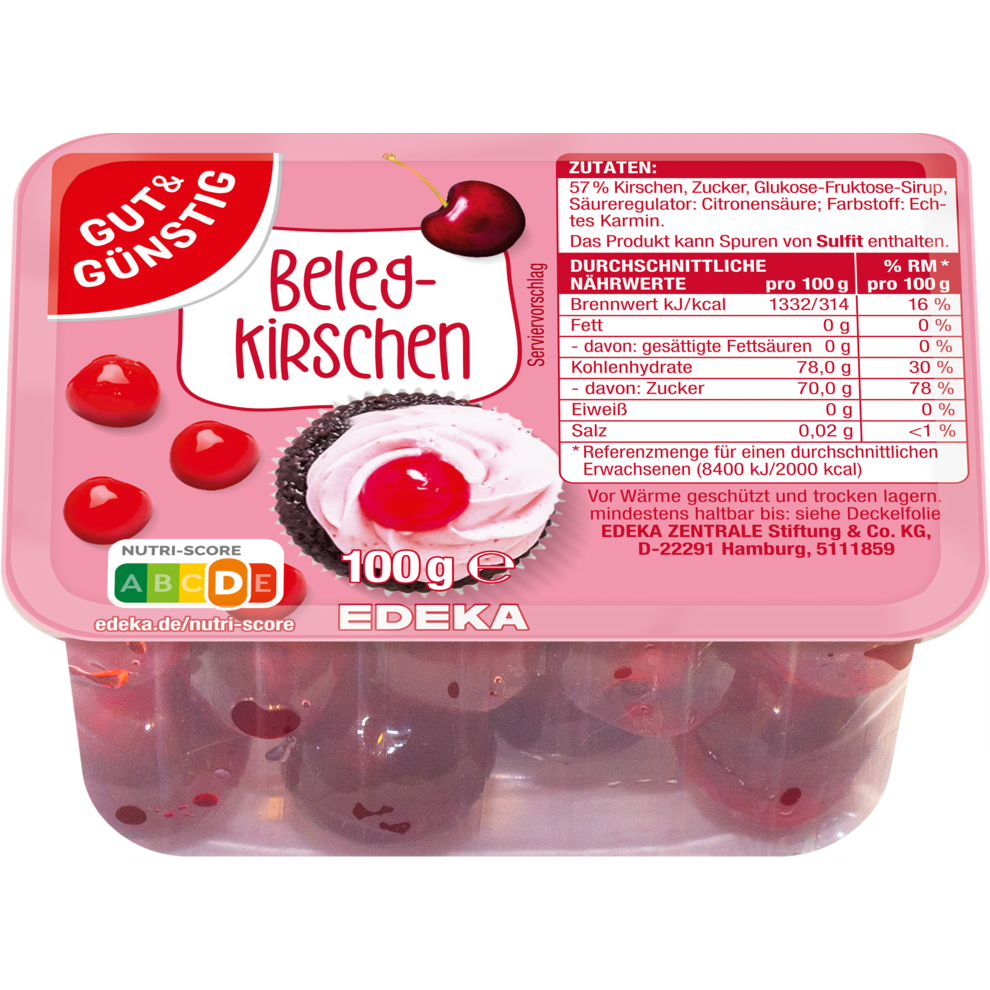 GUT&GÜNSTIG Belegkirschen 100g