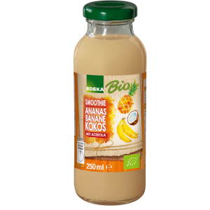 Bio EDEKA Smoothie Ananas Banane Kokos Acerola 250ml