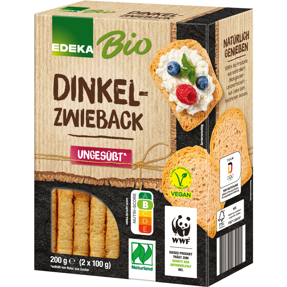 Bio EDEKA Dinkel Zwieback 200g
