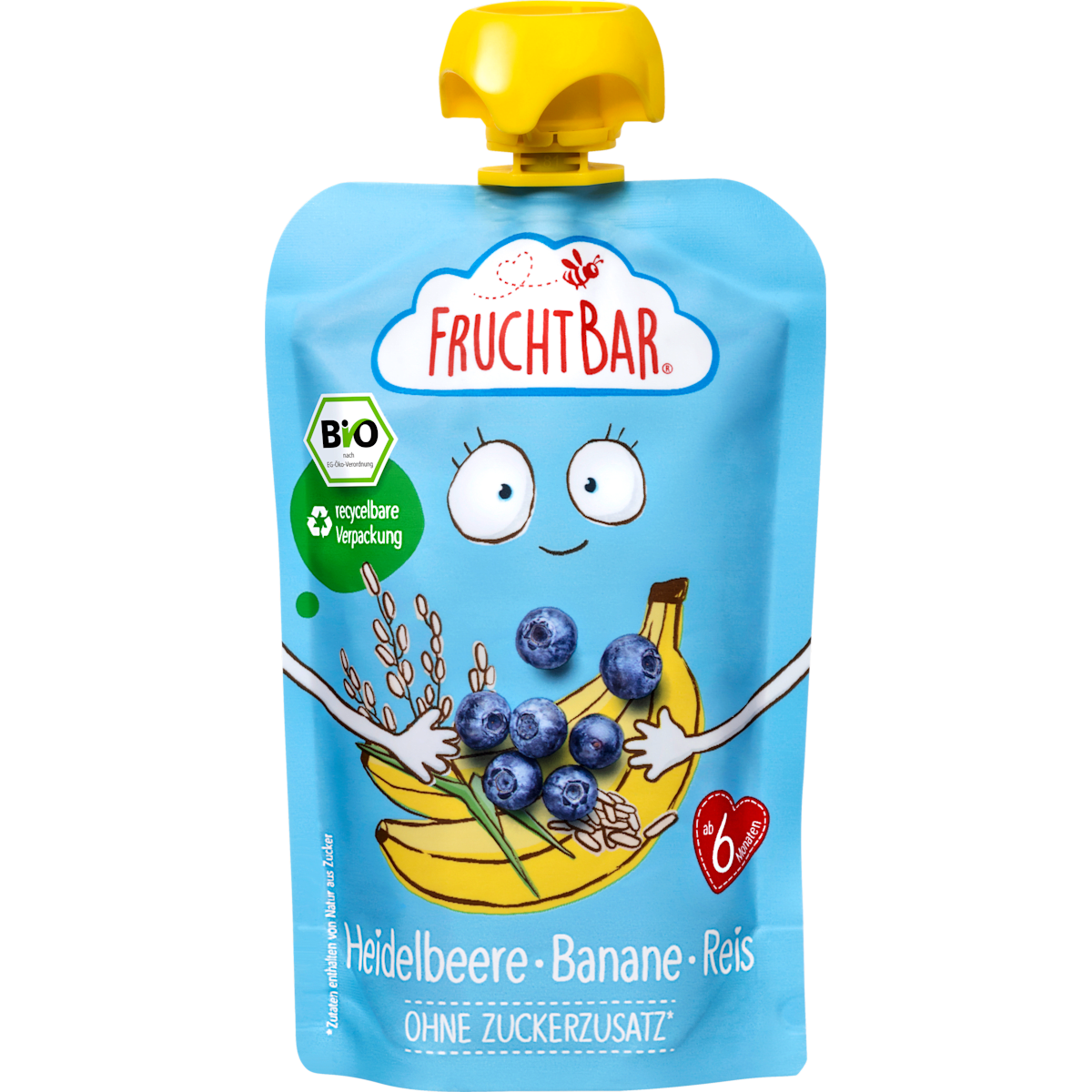 Bio Fruchtbar Heidelbeere-Banane-Reis 100g