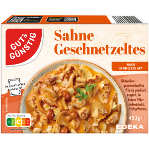 GUT&GÜNSTIG Sahne-Geschnetzeltes Schweizer Art 450g