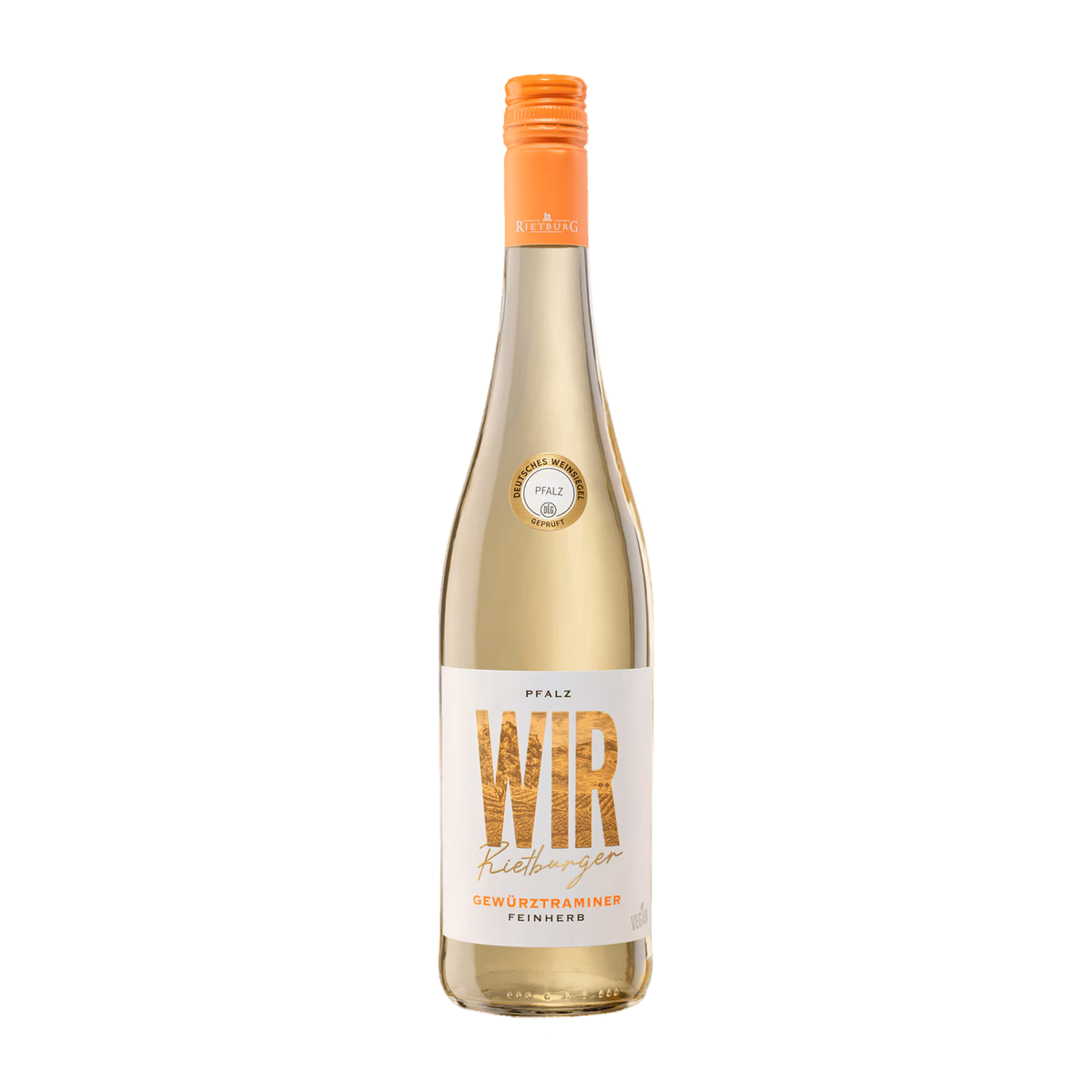 Wir Rietburger Gewürztraminer Pfalz QbA feinherb 0,75l