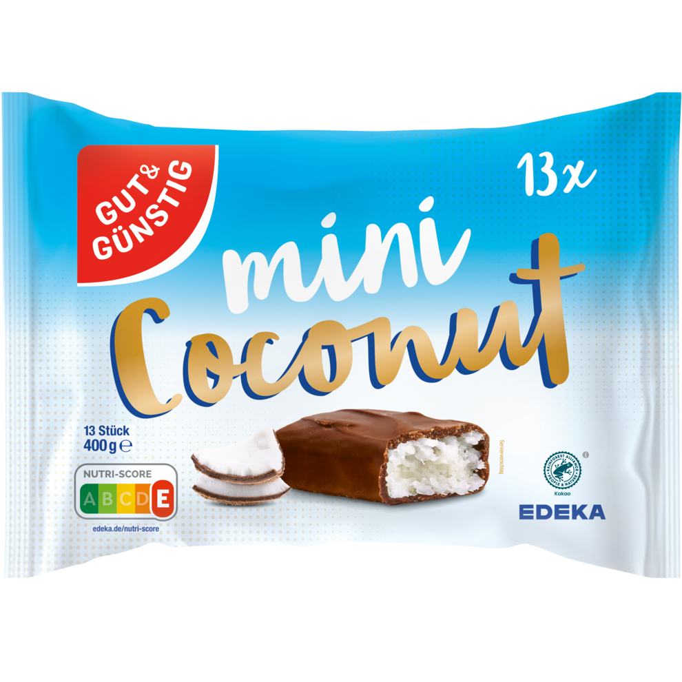 GUT&GÜNSTIG Schokoriegel Kokosnuss 400g