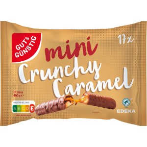 GUT&GÜNSTIG Schokoriegel Keks Karamell 400g