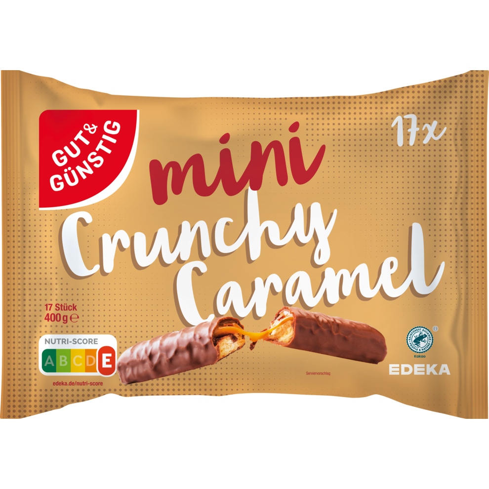 GUT&GÜNSTIG Schokoriegel Keks Karamell 400g