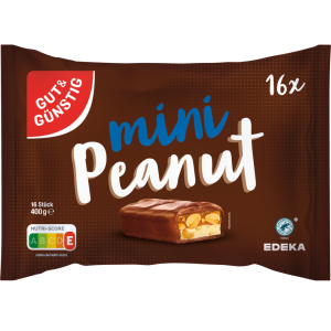 GUT&GÜNSTIG Schokoriegel Karamell Nuss 400g