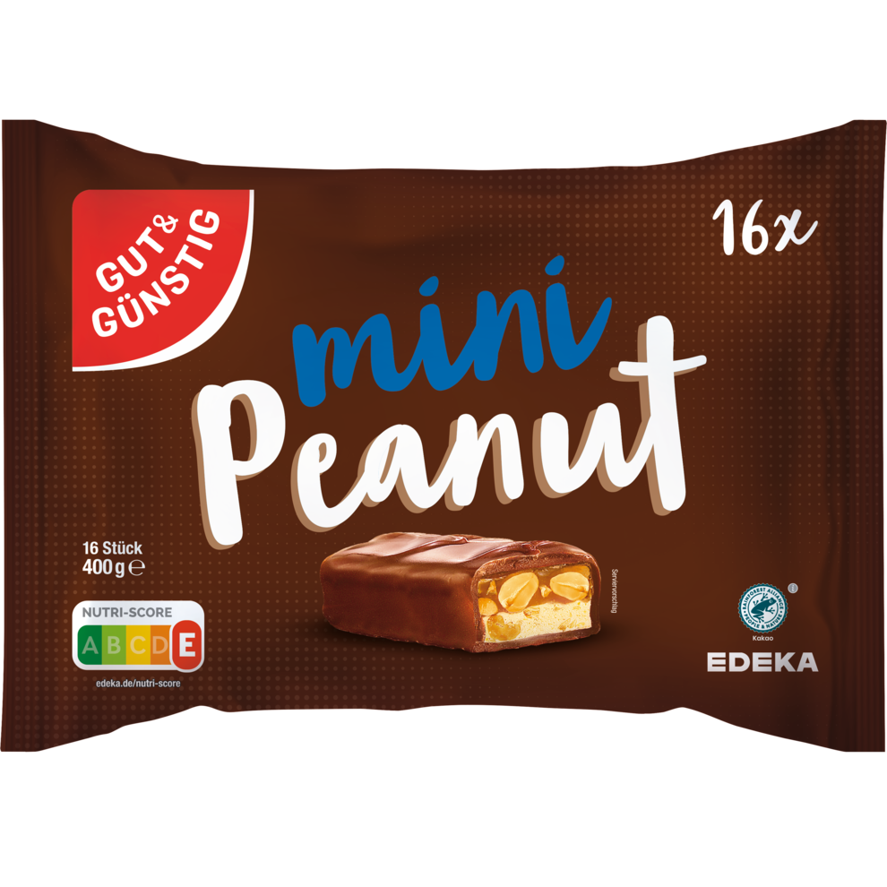 GUT&GÜNSTIG Schokoriegel Karamell Nuss 400g