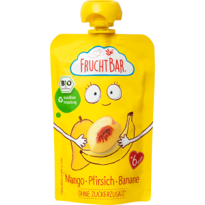 Bio Fruchtbar Mango Pfirsich Banane 100g