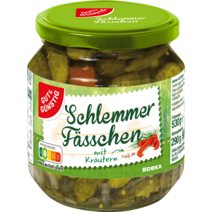 GUT&GÜNSTIG Schlemmerfässchen mit Kräuter 530g