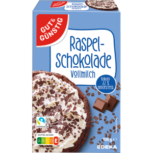 GUT&GÜNSTIG Raspelschokolade Vollmilch 100g