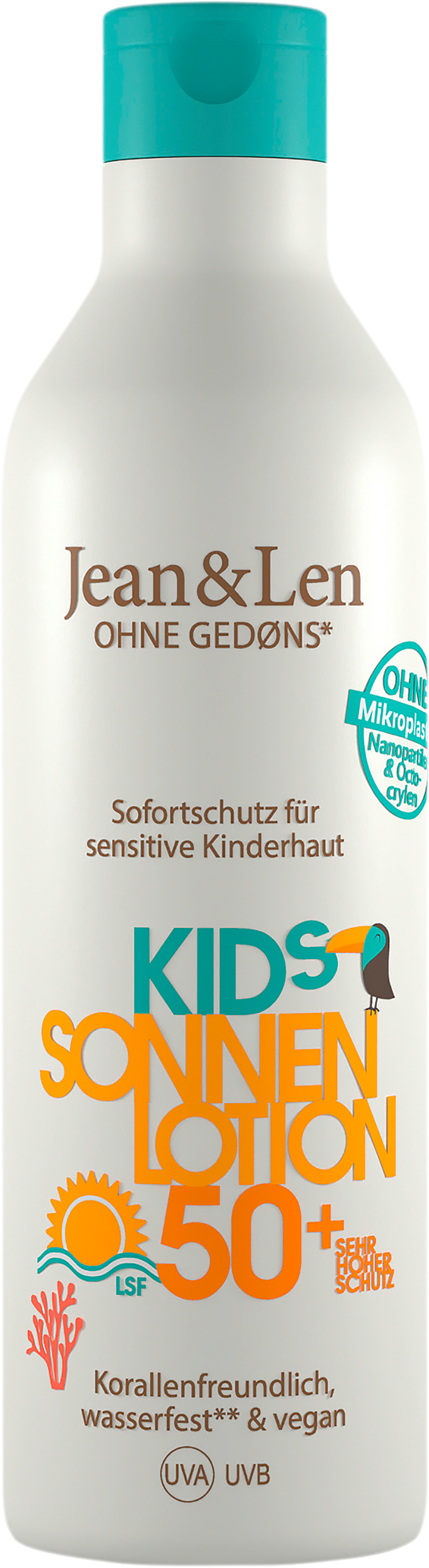 Jean&Len Sensitive Kids Sonnen Lotion LSF 50+ 250ml