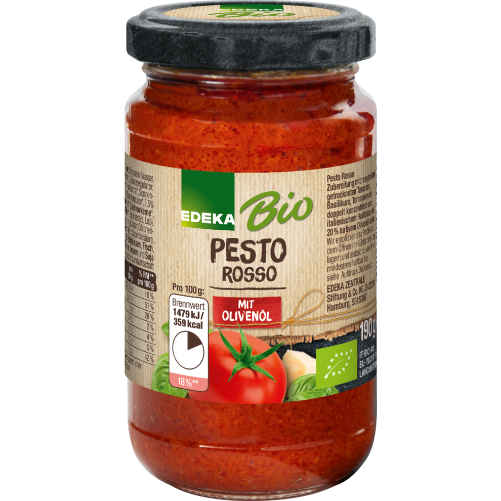 Bio EDEKA песто россо 190g