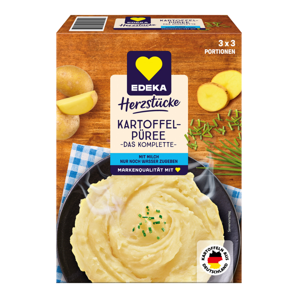 EDEKA Herzstücke Kartoffelpüree das Komplette mit Milch 300g