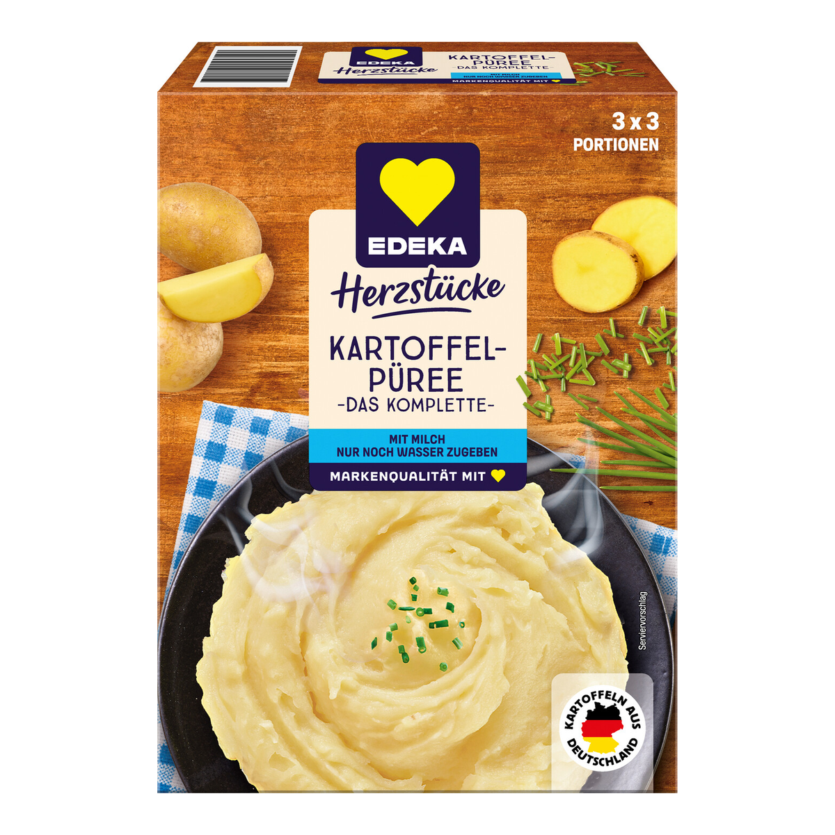 EDEKA Herzstücke Kartoffelpüree das Komplette mit Milch 300g