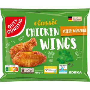 GUT&GÜNSTIG Chicken Wings Mild 750g VLOG QS ITW