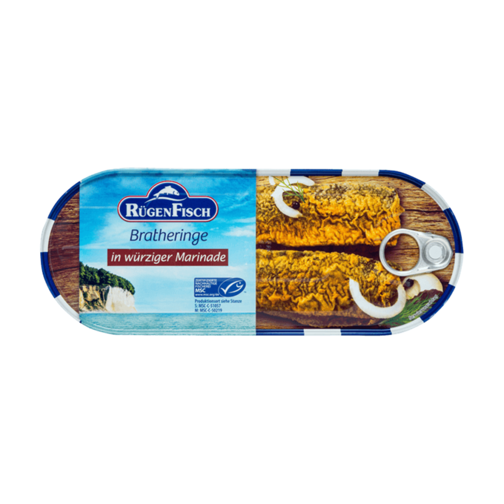 Rügen Fisch Bratheringe in würziger Marinade 500g