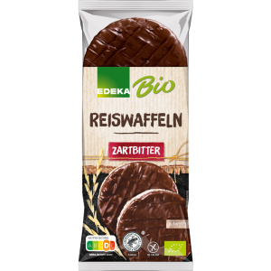 Bio EDEKA Reiswaffeln mit Zartbitterschokoladenüberzug 100g