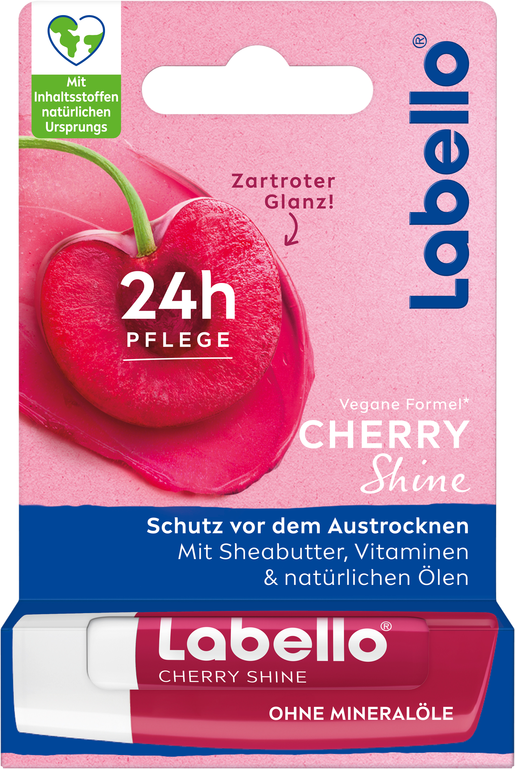 Labello Cherry Shine Pflege & zartroter Glanz 4,8g