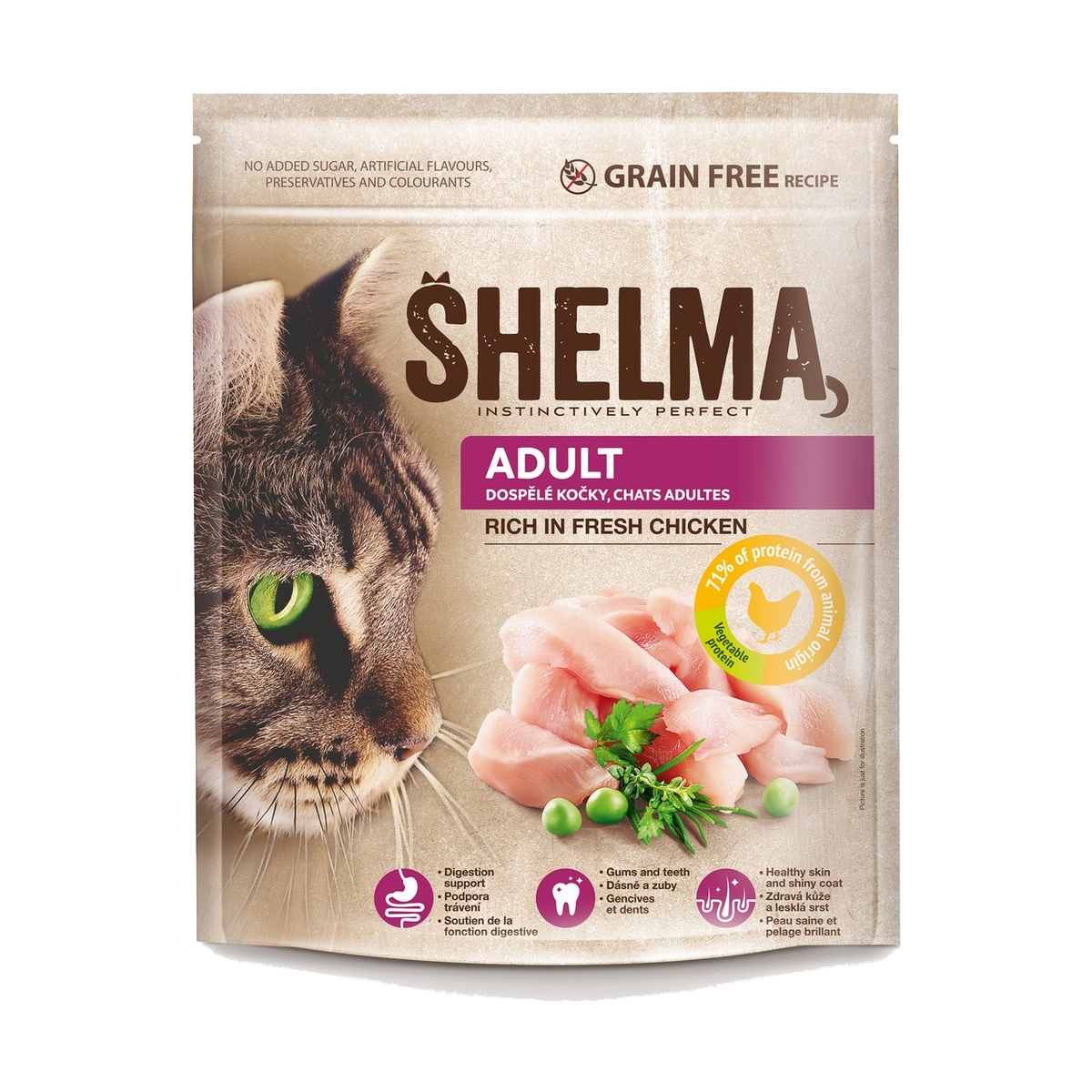 Shelma Для взрослых животных курица 750g