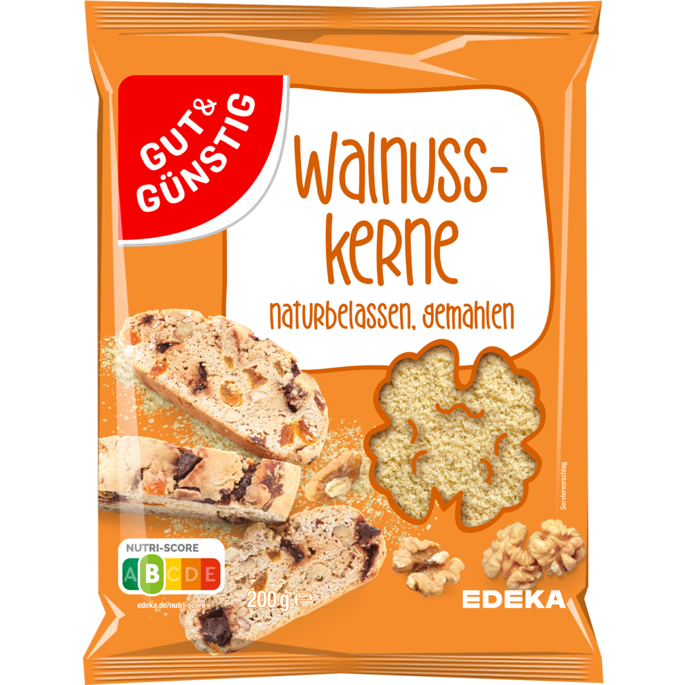 GUT&GÜNSTIG Walnusskerne gemahlen 200g