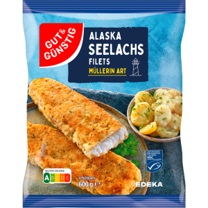 MSC GUT&GÜNSTIG Alaska Seelachsfilets Müllerin Art 600g