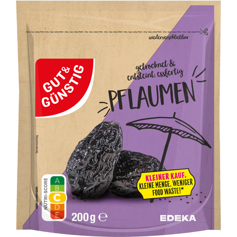 GUT&GÜNSTIG Trockenpflaumen 200g