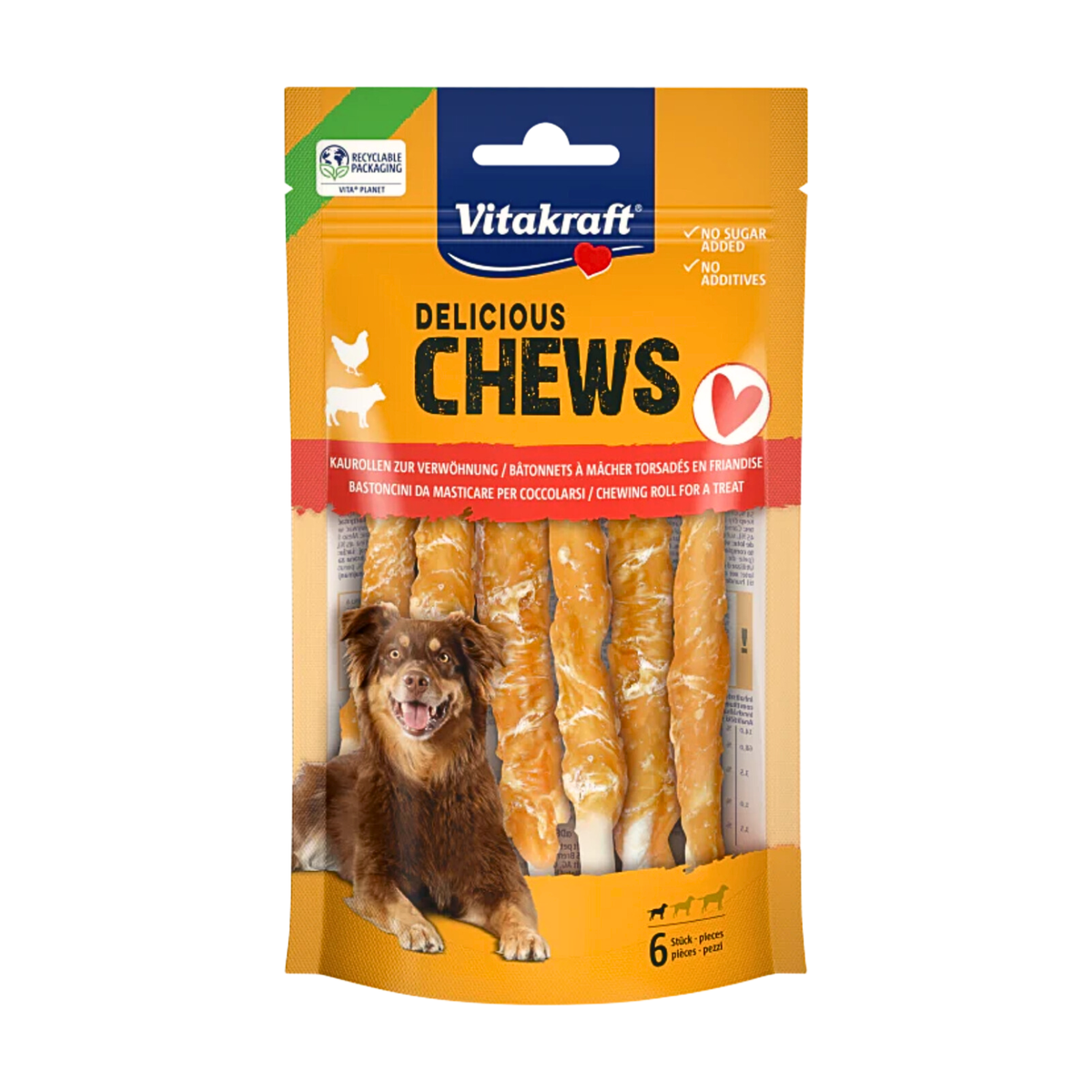 Vitakraft Chews deli Kaurollen Huhn S 25ST 300g