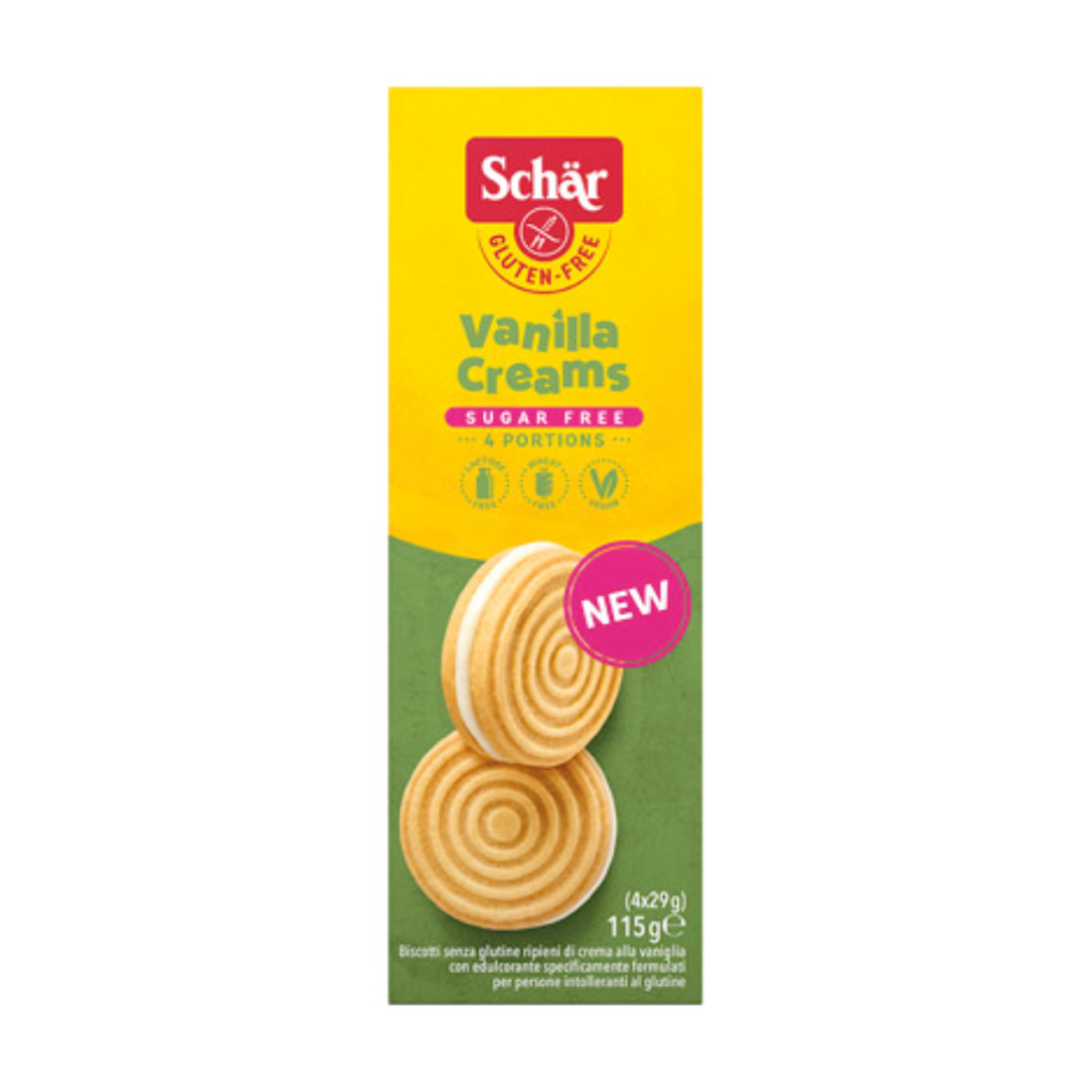 Schär Vanilla Creams Sugar free 115g