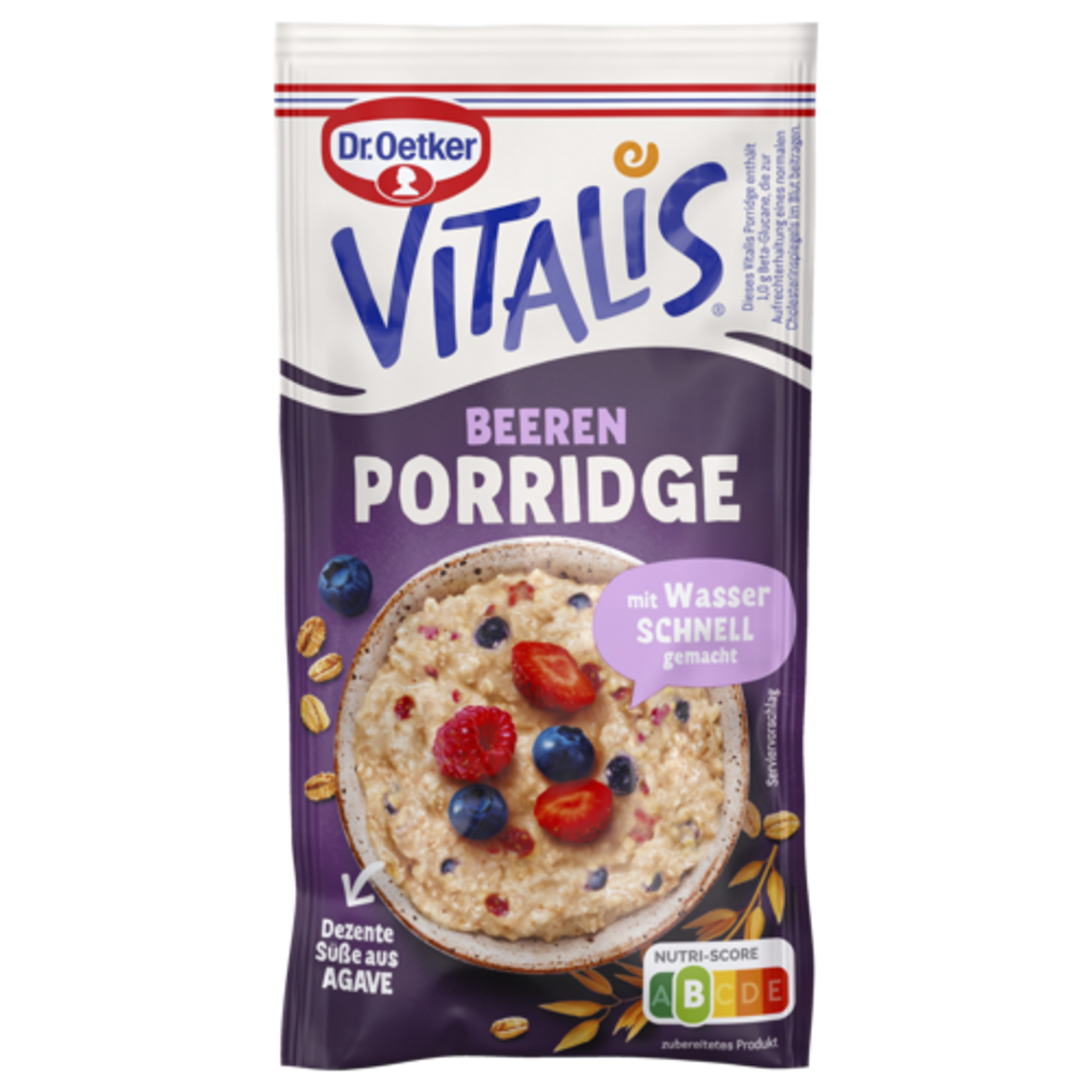 Dr.Oetker Vitalis Porridge Beeren 56g