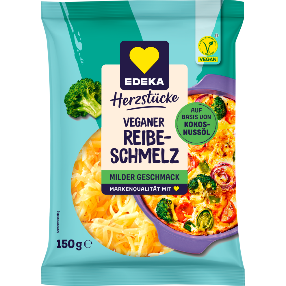 EDEKA My Veggie Veganer Reibeschmelz Milder-Geschmack 150g