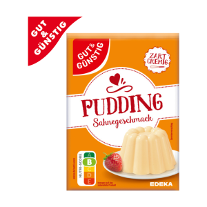 GUT&GÜNSTIG Puddingpulver Sahne 114g
