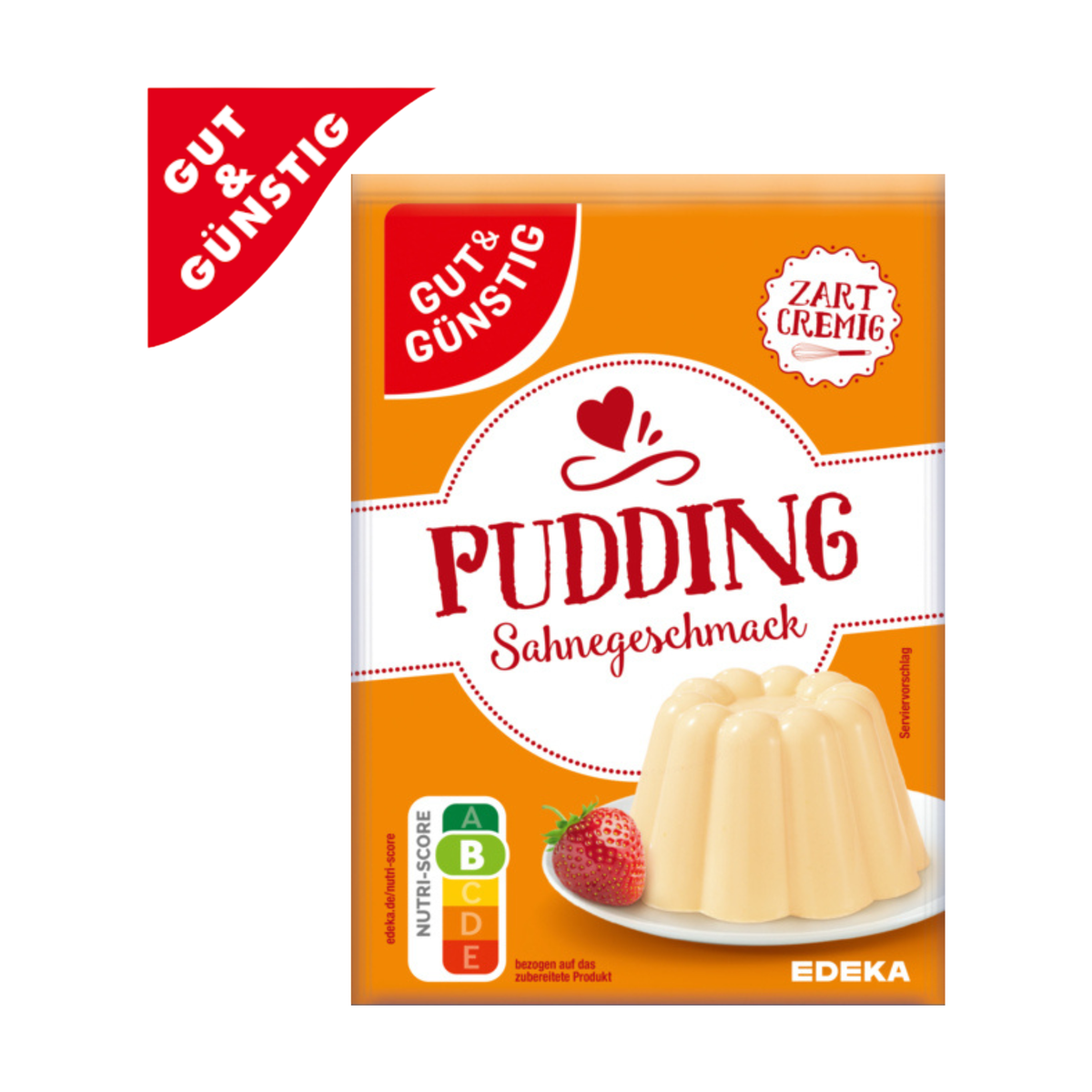 GUT&GÜNSTIG Puddingpulver Sahne 114g