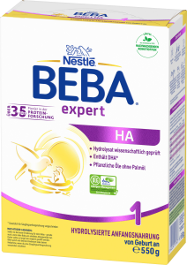 Beba Expert HA1 Säuglingsanfangsnahrung von Geburt an 550g